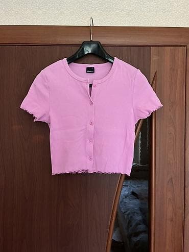pull bear: Кардиган, Хлопок, Короткая модель, Лето — 1