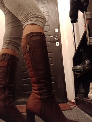 обувь для охоты: Сапоги натуральная кожа, натуральный мех. Размер 36. Отдам очень — 4