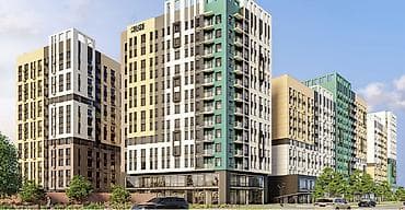 нова гранд бишкек: 1 комната, 37 м², Элитка, 11 этаж, Готовая ПСО (под самоотделку) — 4