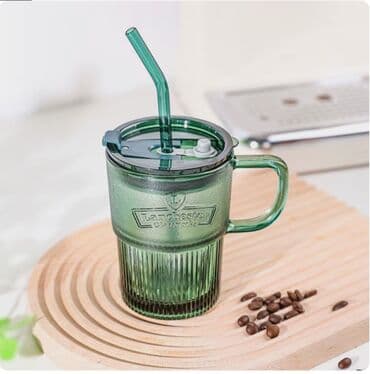 стекло бутылка: Кружка для холодных напитков Стильная, красивая кружка из стекла — 5