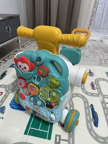 ходунки детский: Игрушка 2‑в‑1 для малышей: толокар‑каталка и ходунки с развивающей — 3