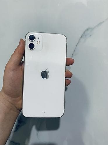 iphone 5s: IPhone 11, Б/у, 128 ГБ, Белый, Чехол, 73 % — 6