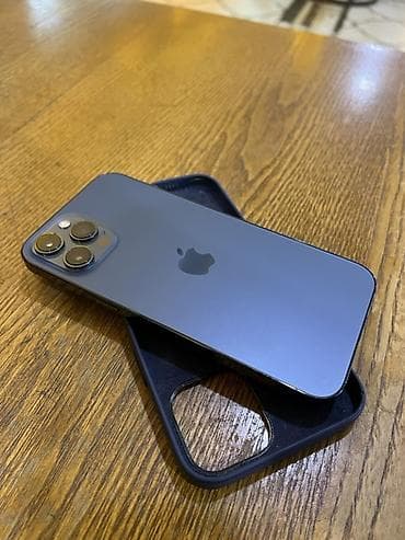 IPhone 12 Pro Max, Б/у, 128 ГБ, Pacific Blue, Чехол, 87 %