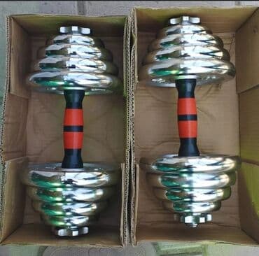 настольные теннисные ракетки: Гантели разборные хромированные Заводские Китай новые отличного — 1