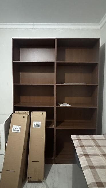 Бут кийим үчүн текчелер: Китеп текчеси, Колдонулган, ЛДСП, Полго орнотулма — 1