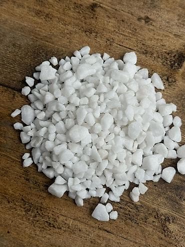 флорариум: Мраморная крошка, Белый, Для сада, В мешках — 6