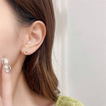 свадебные платья для покрытых: Серьги Г - цветочки ✨ Эти нежные серьги в форме цветка из жемчужных — 3