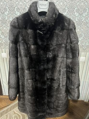 Daewoo: Шуба из норки NAFA, цвет — темный графит/черный с красивым переливом — 4