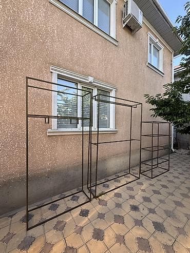 Соода жабдуулары: Кронштейны есть 4 штук как слева 2 штуки - Материал: стальной профиль — 1