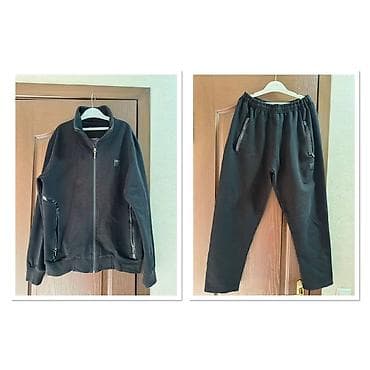 штаны nike: Спортивный костюм мужской, черный, из мягкого трикотажа. Состав — 2