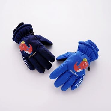 одежды для новорожденных: Перчатки непромокаемые утепленные детские с манжетами размер 3-6 лет — 7