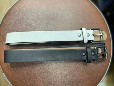 Ремни новые, цвет белый, чёрный, длина 1 метр, большое количество