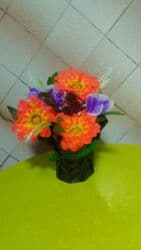 розы букет: Продам цветочную композицию из искусственных цветов в декоративной — 7