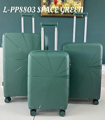 Набор чемоданов L-PP8803 SPACE GREEN - Цвет: Space Green