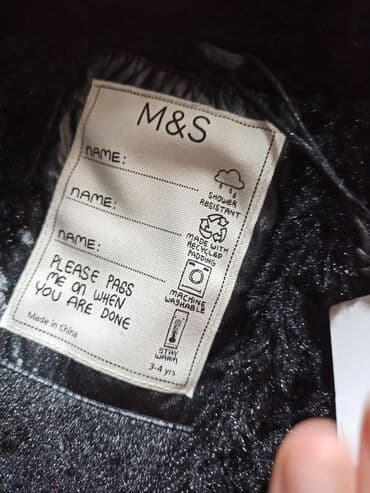 куртка подростковая зимняя: Новая зимняя куртка английской фирмы Mark and SpencerЧерная с — 4