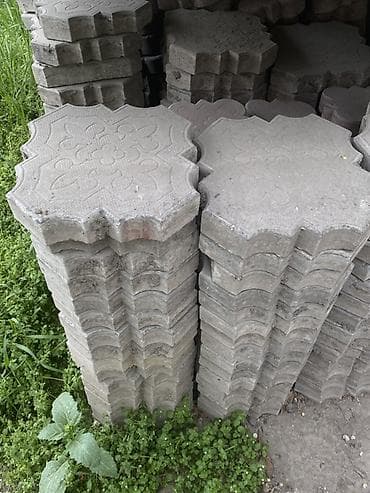 Тротуарная плитка, Другая модель, Бетонная, Для двора, Б/у
