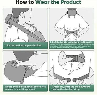 helio strap: Массажер для шеи и плеч с инфракрасным подогревом Компактный — 5