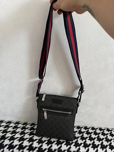 Классическая сумка, Gucci, Застежка на молнии, Мужские