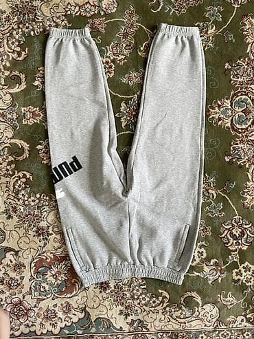 soft shell: Спортивные брюки Puma - Цвет: светло‑серый меланж - Размер по ярлыку — 1