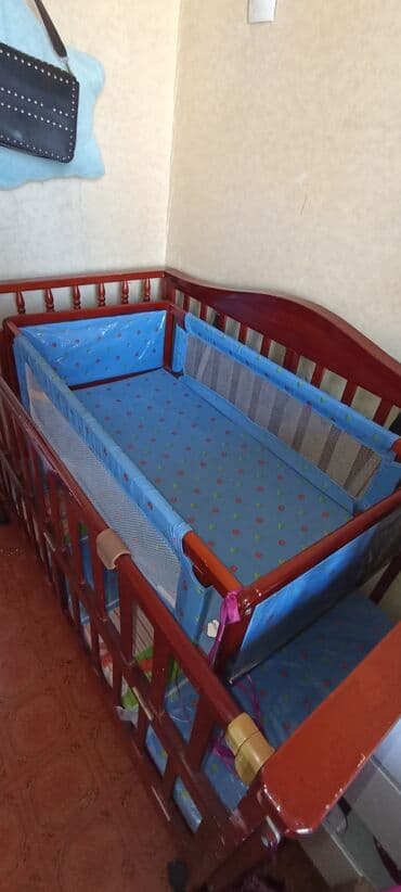 детскую кровать из дерева: Детская кроватка б/у в хорошем состоянии — 3