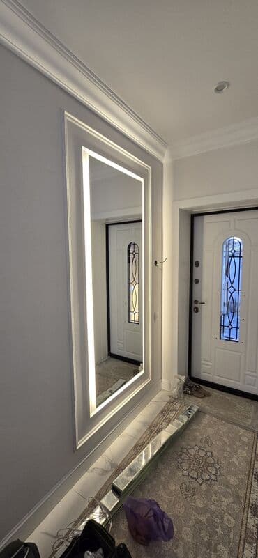 тумба в прихожую: Стоимость за м2: Простое зеркало, с закругленной обточкой - 2500 — 27