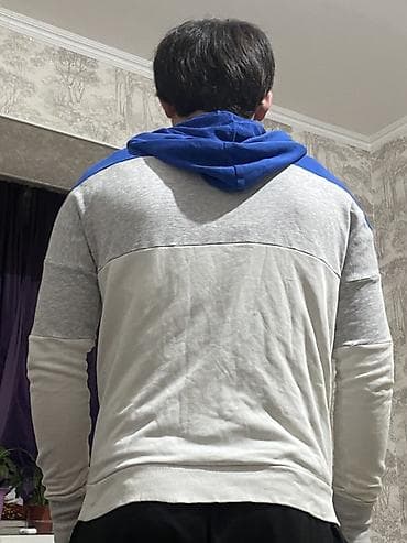 Мужская одежда: Мужская толстовка, M, Puma, Б/у, цвет - Серый — 2