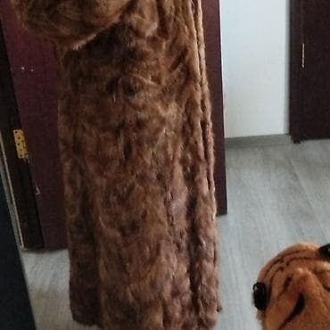 Шубы: Шуба, Норка, Длинная модель, 2XL — 1