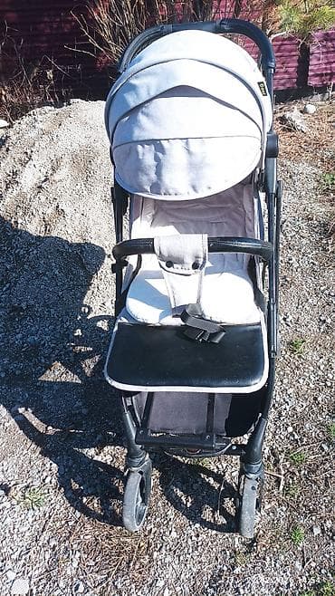 Коляска, цвет - Серебристый, Б/у