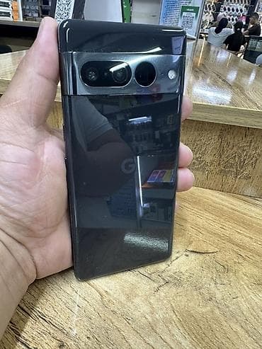 телефон самсунг с: Google Pixel 7 Pro, Б/у, 128 ГБ, цвет - Черный, eSIM — 1