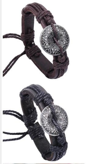кожанный браслет: Билерик, Унисекс, Жаңы — 3