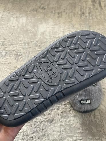 тапочки зетпол: Домашние тапочки, 39, 38, 37, Новый, цвет - Серый, Самовывоз — 6