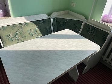 мягкий кухонный уголок: Кухонный мягкий уголок, ЛДСП, цвет - Белый — 1