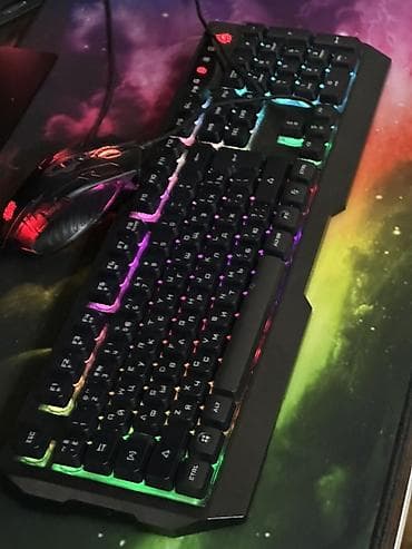 Техника жана электроника: Игровой комплект A4Tech Bloody: клавиатура + мышь - Проводная — 1