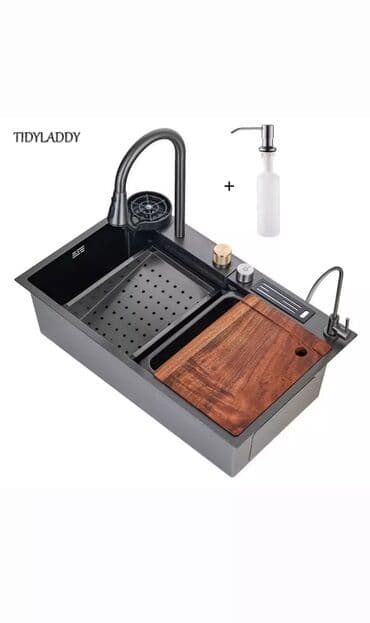 водиной насос высокого давления: Многофункциональная кухонная мойка из нержавеющей стали с толстой — 5