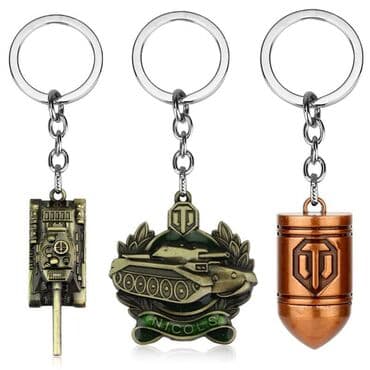 Киреге берилүүчү кийимдер: Брелок wot, pubg, csgo. Металл — 2