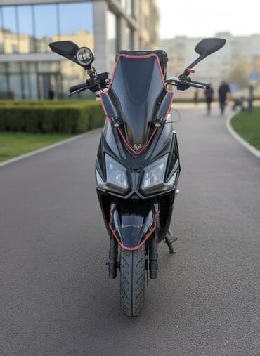 боковые зеркала мерседес 210: Скутер Zuumav ZW/WSR (на наклейках Zuumav), черный с красными — 1