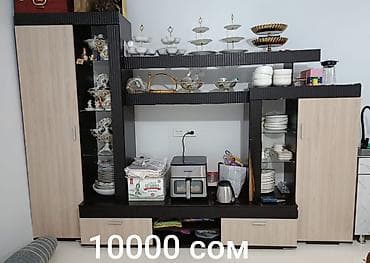 Эмерек: Дубал шкаф, Дубал шкаф түрү: Модулдуу, Үй, конок бөлмөсү үчүн — 1