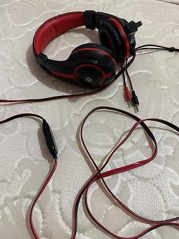 беспроводные наушники acer: Проводная гарнитура (накладные наушники) черно‑красного цвета — 2