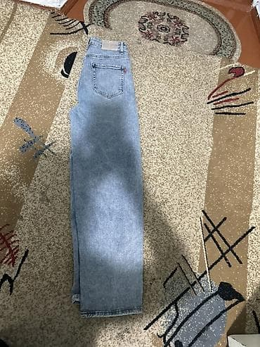 mind error jeans: Набор джинсов (3 пары), синие/голубые оттенки, варёный/acid wash. 3 — 8