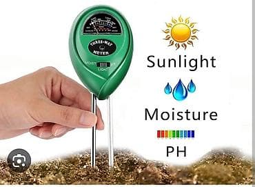 Комнатные растения: Влагомер для земли Измеряет: влажность почвы кислотность почвы — 1