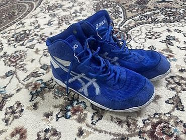 Мужские кроссовки, 39, Asics, Б/у, цвет - Синий, Самовывоз