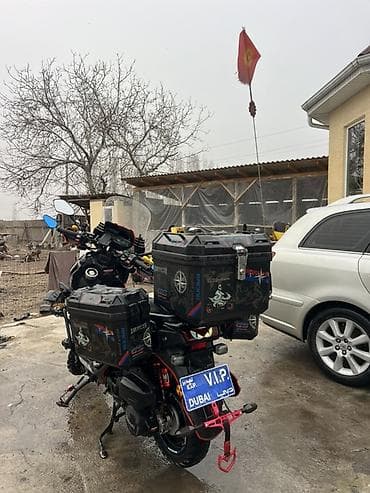 мото багажник: Скутер/туринг-проект с расширенным тюнингом и экспедиционным обвесом — 5