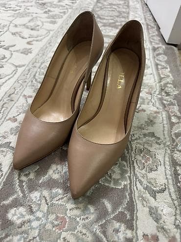 Классические лодочки на шпильке - Цвет: нюдовый/бежевый - Материал