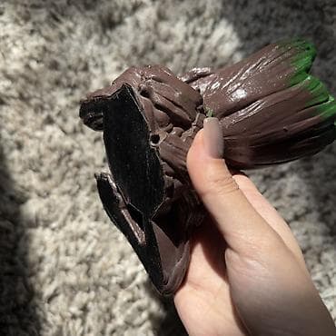 деревянные горшки: Горшок Грут, напечатанный на 3D-принтере. В дне есть дренажное — 2