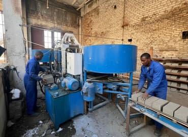 Линия для производства вибропрессованных бетонных изделий (тротуарная