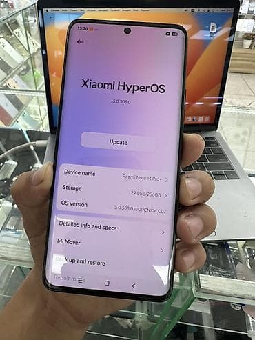 9 lite: Redmi, Redmi Note 14 Pro Plus, Б/у, 256 ГБ, цвет - Черный, 2 SIM — 4