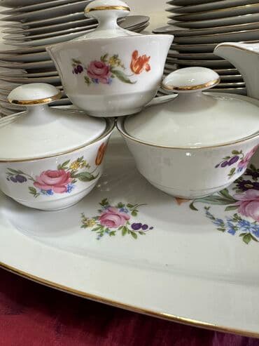 набор посуды с каменным покрытием vicalina отзывы: Фарфор немецкого качества! Столовый сервиз «Мейсенский букет» — 3