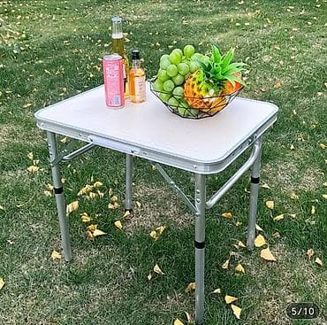 stol: Складной походный стол, Новый, Другой материал, цвет - Серебристый — 3