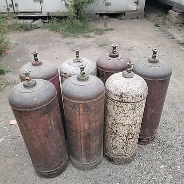 бу стекло: Промышленный газовый баллон, Наполнение: Пропан, Объем баллона: 50 л, Б/у, Оптом — 1