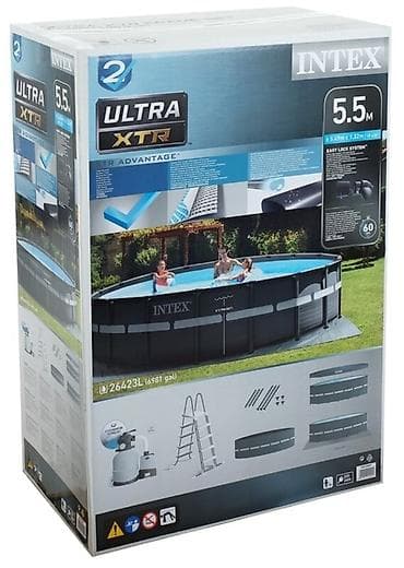 4560: 549х132 см. Сборный каркасный бассейн серии Intex Ultra Frame — 4